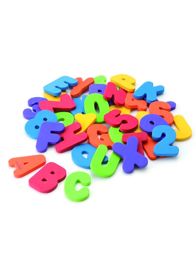 Munchkin Learn™ Bath Letters & Numbers 36pcs 18M+ Foam Bath Toys for Alphabet Counting & Learning Play - Image 4