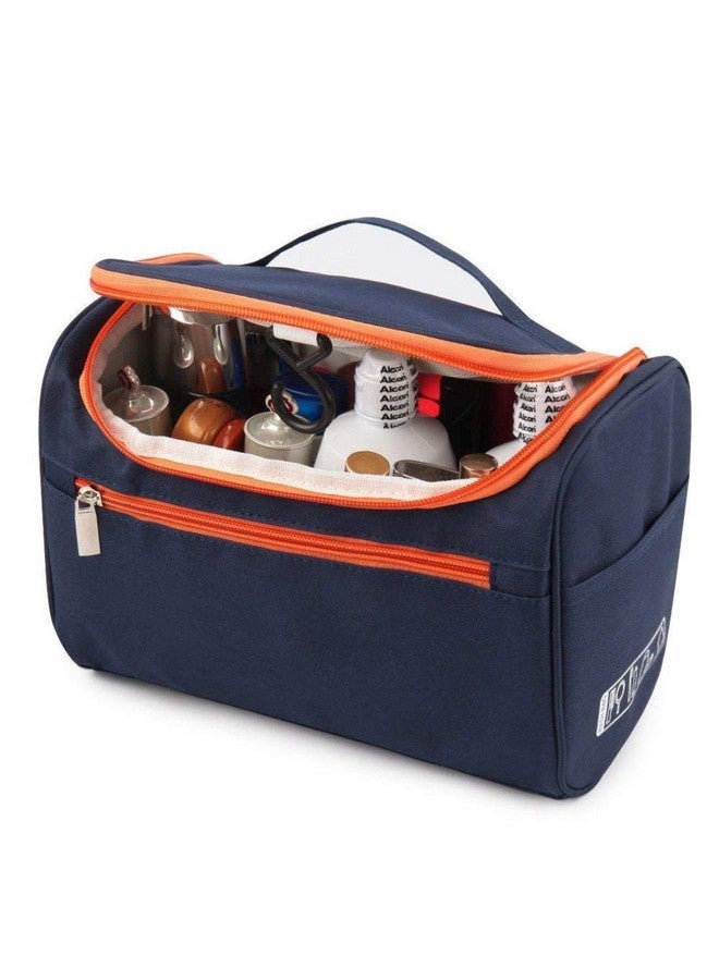 LAFILLETTE Hanging Travel Makeup Pouch/Shaving Grooming Dopp Kit/Makeup Organizer Cosmetic Case/Household Bathroom Storage Pack for Business and Vacation(Blue) - Image 1