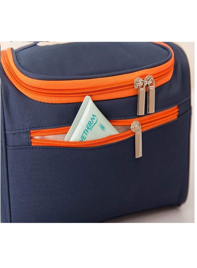 LAFILLETTE Hanging Travel Makeup Pouch/Shaving Grooming Dopp Kit/Makeup Organizer Cosmetic Case/Household Bathroom Storage Pack for Business and Vacation(Blue) - Image 5