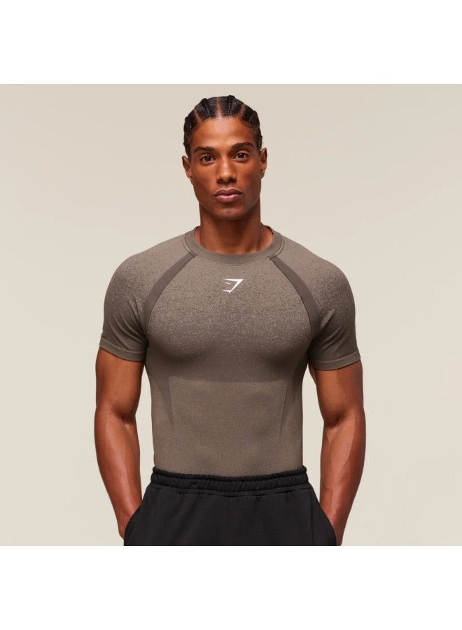 جيمشارك تي شيرت جيم شارك الجديد – قميص قصير الأكمام ضيق وقابل للتنفس