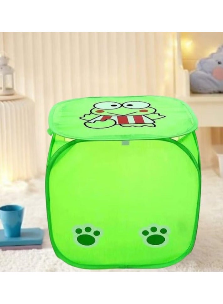 سلة تنظيم متعددة الوظائف قابلة للطي للعب والغسيل - اخضر - Image 1