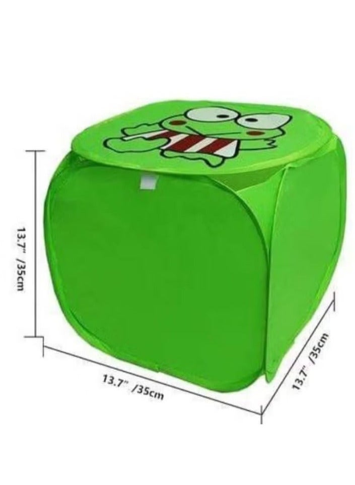 سلة تنظيم متعددة الوظائف قابلة للطي للعب والغسيل - اخضر - Image 3