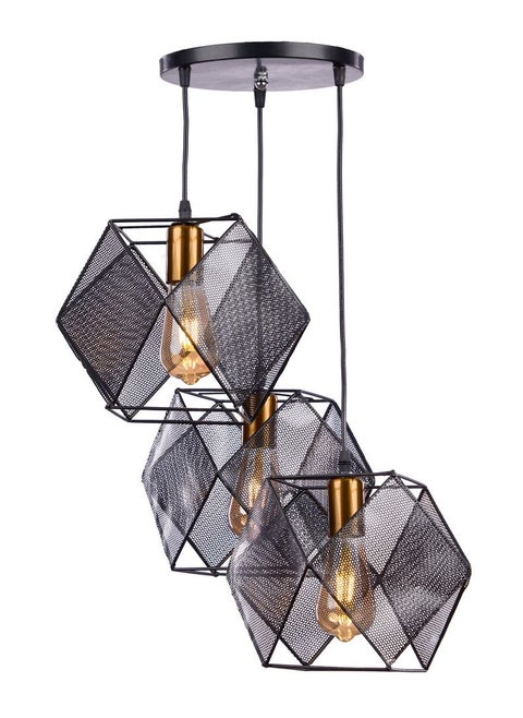 Ariana 3 lamp black modern ceiling lamp