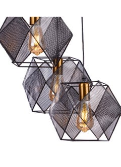 NAGAFA SHOP Ariana 3 lamp black modern ceiling lamp  - Image 2
