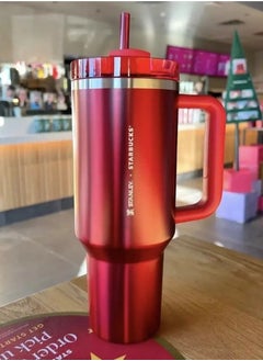 Quencher H2.0 FlowState Stainless Steel Vacuum Insulated Tumbler with Lid and Straw for Water, Iced Tea or Coffee, Smoothie and More, 40 oz