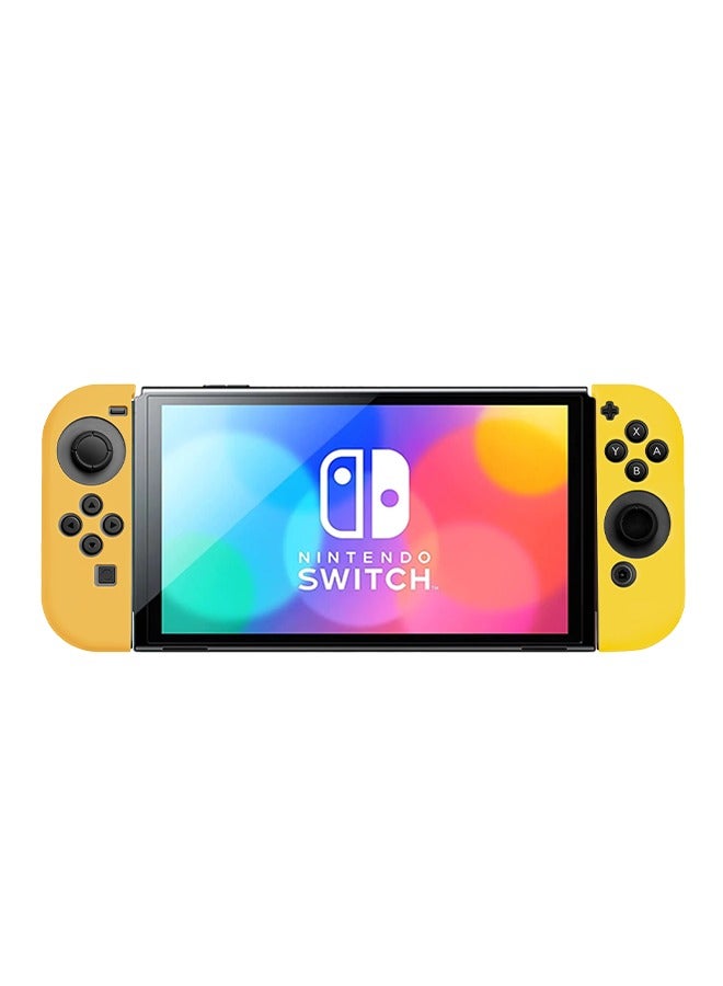 XForm Nintendo Switch/OLED Joy-Con Shell Case Colorful Left & Right Handle Protective Cover (Orange & Yellow) – Soft TPU Replacement Housing for Joy-Con Controllers - Image 3
