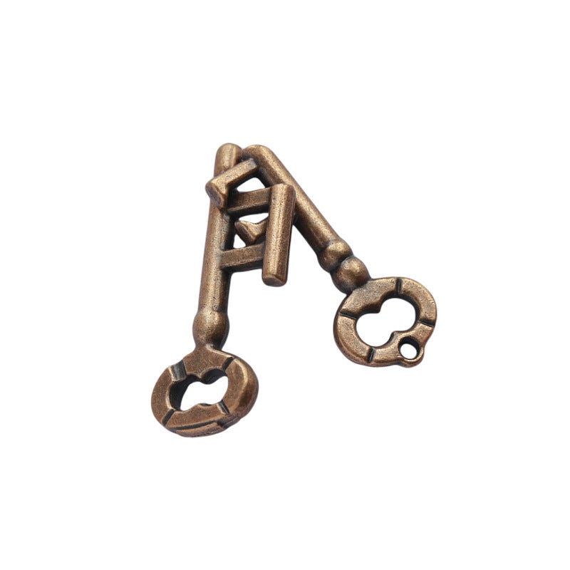 Lu Ban Lock Burning Brain Magic Puzzle Gold Adult Puzzle High Iq Children'S Nine Series Educational Toys Magic Lock Needle - Image 1