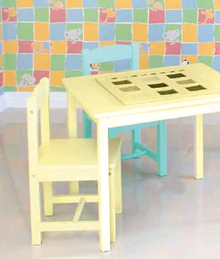 Brainsmith Premium Wooden Activity Table for Kids, 4-Seat Toddler Table for Home, Preschool, Nursery & Daycare, Non-Toxic, Durable Study and Play Furniture, Easy to Assemble, Green, 1–5 Years - Image 2