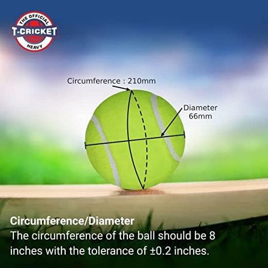 Nivia كرات تنس كريكيت ثقيلة الوزن - عبوة من 6 - Image 3