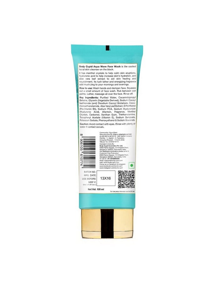 BODY CUPID Aqua Wave Face Wash - 100 Ml  - Image 2