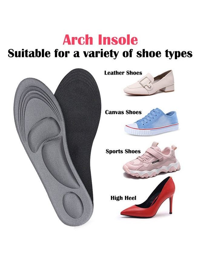 ZCM-HAPPY - 4 Pair Memory Foam Cushion Running Shoe Insoles - Image 1