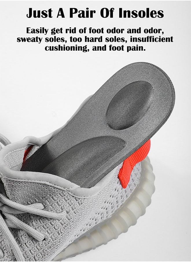 ZCM-HAPPY - 4 Pair Memory Foam Cushion Running Shoe Insoles - Image 1