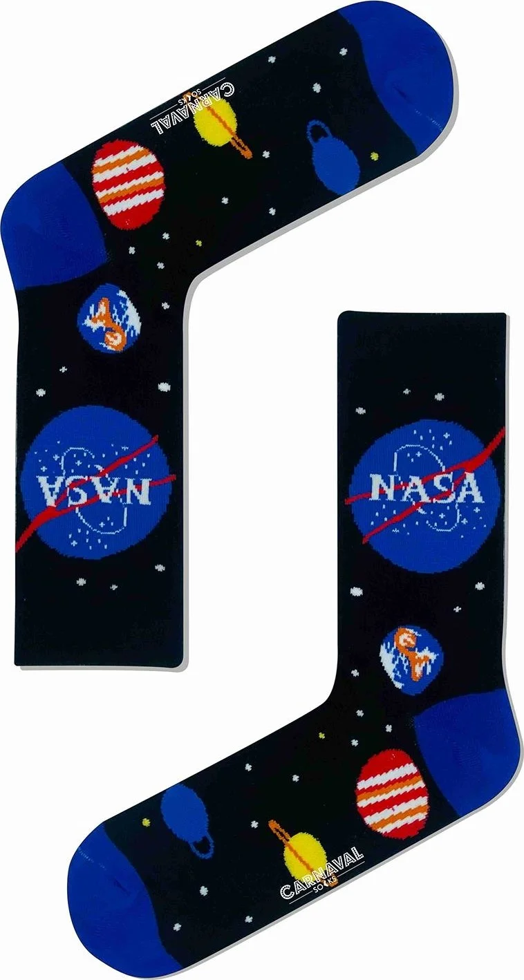 Carnaval Socks Nasa Planet Space Patterned Colorful Socks