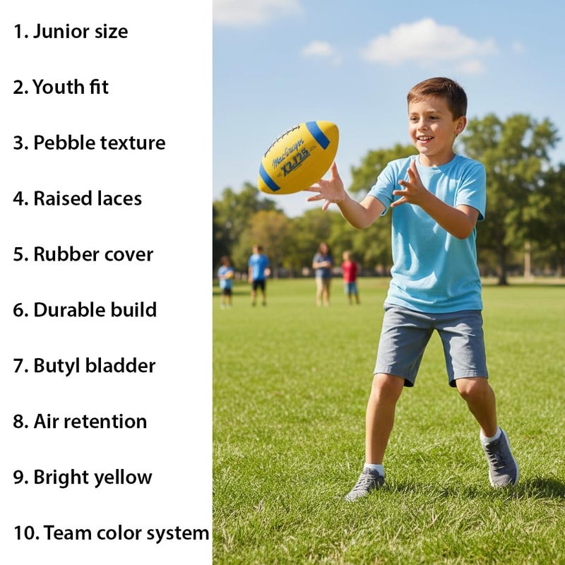 MacGregor Junior Size Football - Yellow - Image 2