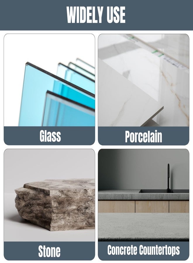 باورتيك وسادات تلميع يدوية من الألماس من POWERTEC، 200 حبيبة، عبوة واحدة، كتلة صنفرة ماسية لتلميع وطحن البورسلين والبلاط السيراميكي والزجاج والجرانيت والحجر والخشب والمعادن (71906) - Image 4