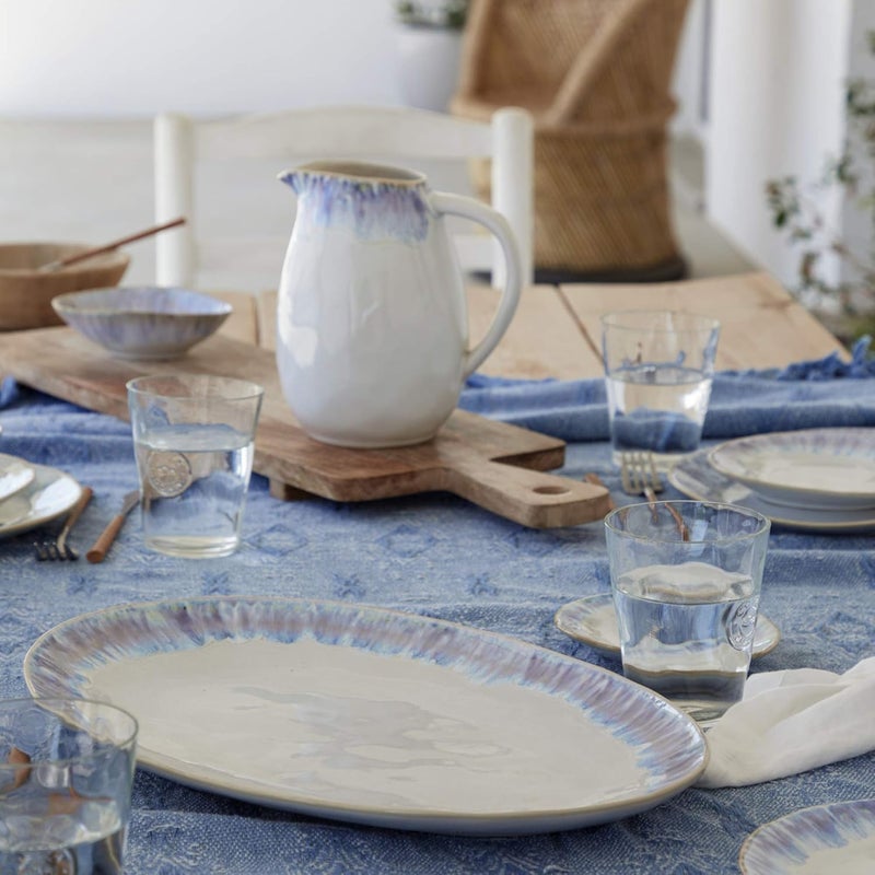 Costa Nova Ceramic Stoneware 60 oz Pitcher  Brisa Collection Ria Blue  Microwave  Dishwasher Safe Dinnerware  Food Safe Glazing  Restaurant Quality Serveware - Image 5