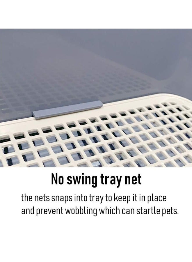 Generic Dog Potty Tray with Grid Portable Pet Litter Box Dog Training Toilet Puppy Pee Pad Holder Mesh Pad Tray Doggie Toilet Potty Trainer for Small Medium Large Dogs  - Image 5