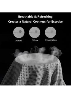 CMGTYYD CMGTYYD Cooling Gym Towel,Ice Towel for Neck and Face,Chilly Towel with Silicone Portable Storage Box,Breathable Sweat Towel for Yoga,Running,Gym,Outdoor Sports,90cm x 30cm(gray)  - Image 2
