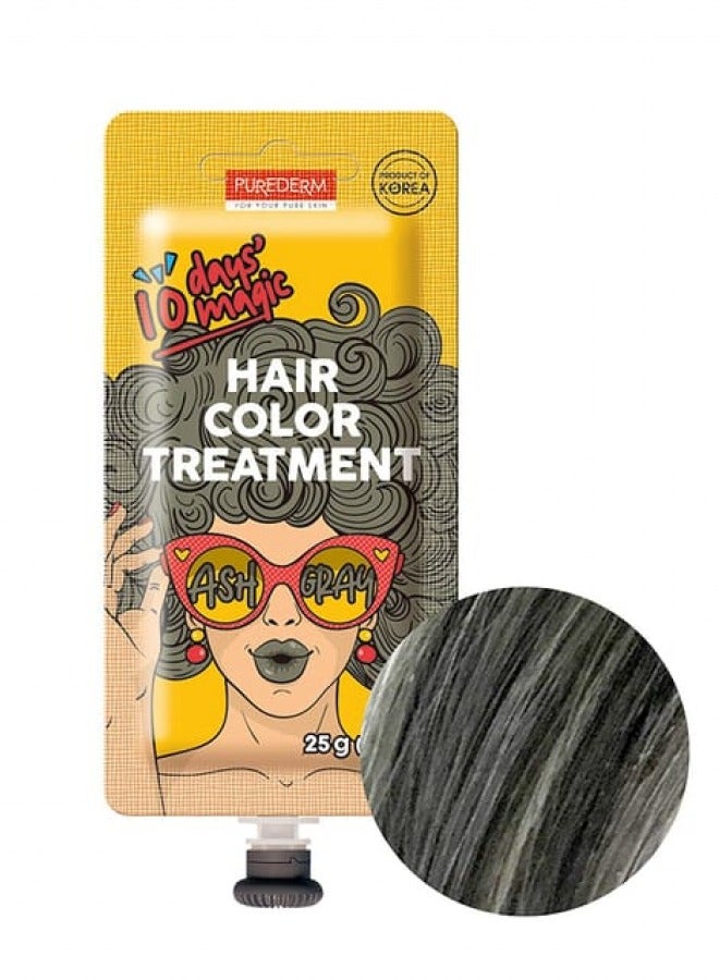 بيور ديرم صبغة الشعر المؤقتة من بيورديرم لون رمادي