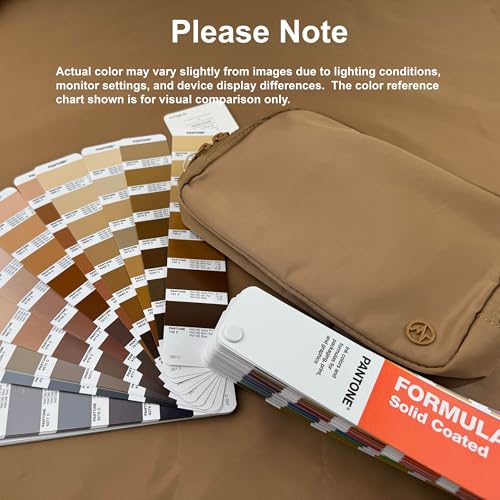 Pander Belt Bag Large 2L, Nylon Fanny Pack Purse for Women and Men with Adjustable Strap, Caramel Brown - Image 2