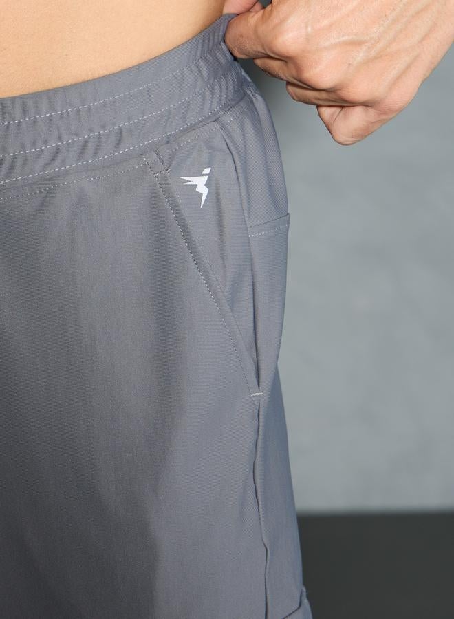 Technosport Solid Regular Fit Cargo Joggers with Drawstring - Image 2