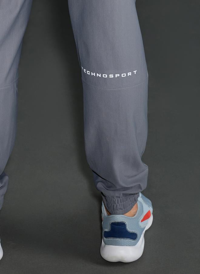 Technosport Solid Regular Fit Cargo Joggers with Drawstring - Image 1