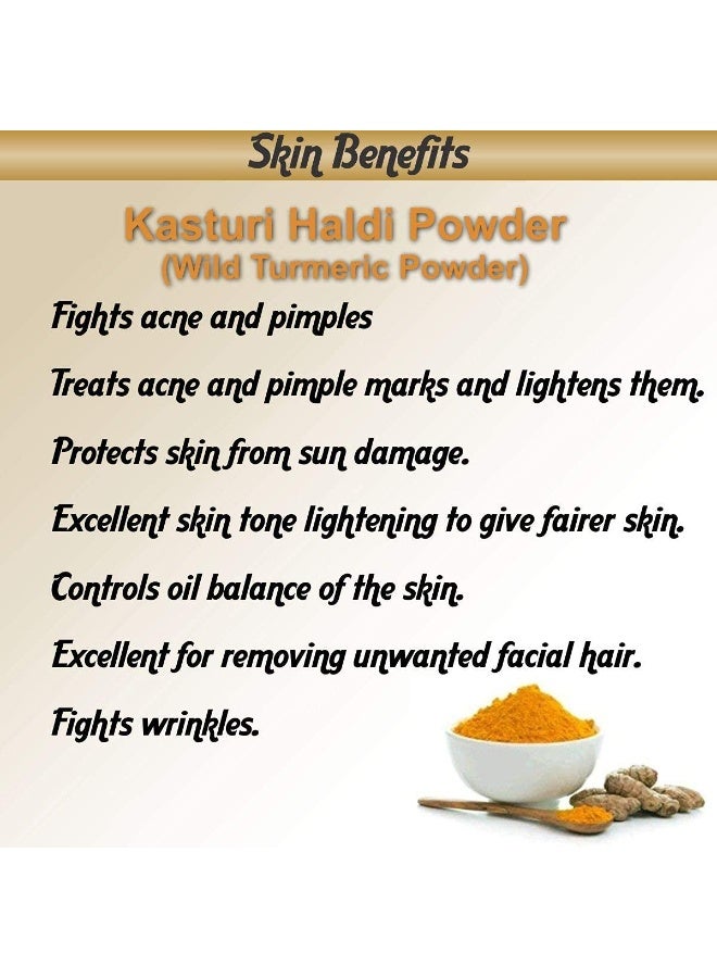 Online Quality Store Kasturi Haldi Powder Combo for Hair and Face_100 (100 g) - Image 3