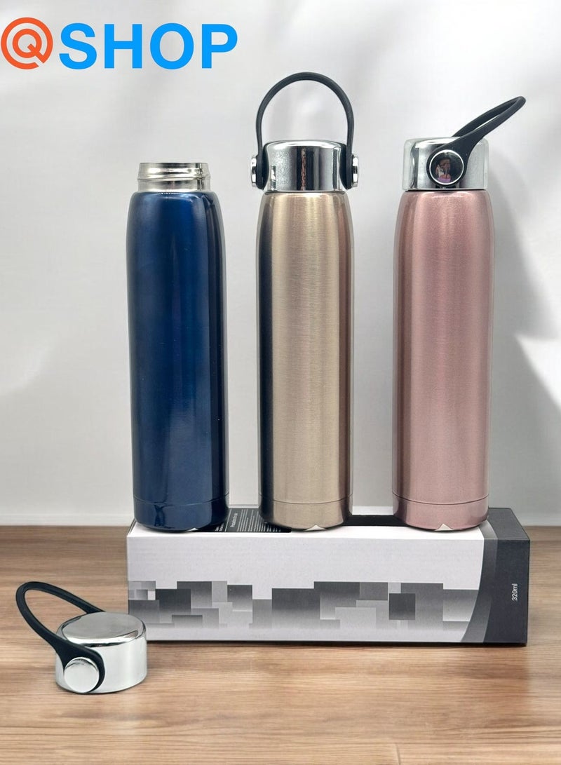 كيوشوب ترمس 350 مل مع مقبض متين – مثالي للاستخدام اليومي والتخزين الطويل للمشروبات الساخنة والباردة - Image 4