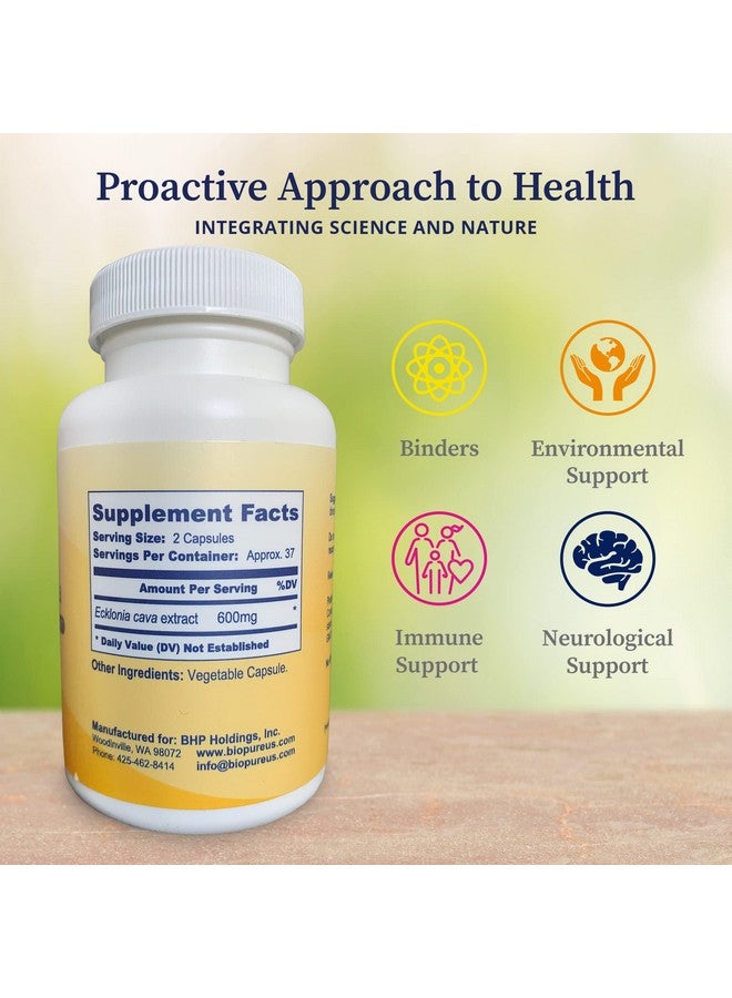 BioPure BioPure PC-Ecklonia Cava - Potent Brown Algae Botanical Extract Rich in Polyphenols and 71 Trace Minerals That Support Neurological Function, Circulation, and Overall Wellness - 75 Vegetable Capsules  - Image 1
