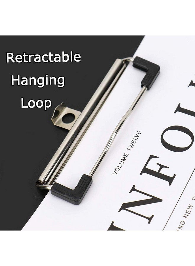 Meetory 10 Pack Mountable Clipboard Clips,Spring Loaded Surface Mount Handle with Rubber Grip and Hanging Hole - Image 5