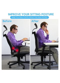 KASTWAVE Memory Foam Seat Cushion, Adjustable Non-Slip Coccyx Cushion Pain Relief Cushion for Office Chair, Wheelchair, Car Seat, Gaming And Computer Chairs  - Image 2