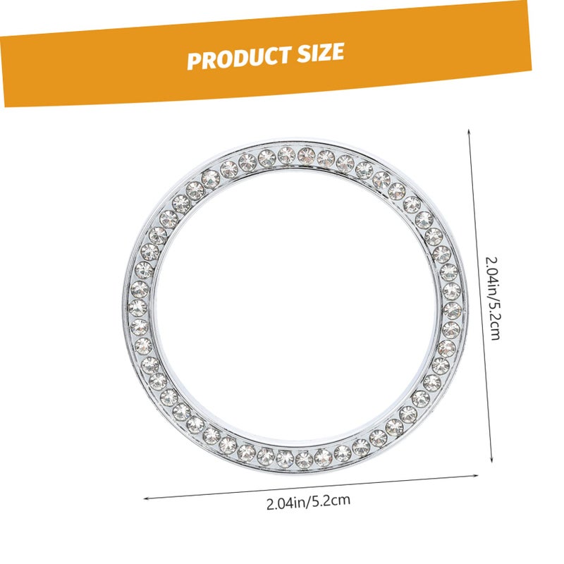 5 2X5 2CM Car Clock Decorative Frame Ring Easy Install Cover Sticker Interior Accessory Bling Design - Image 3