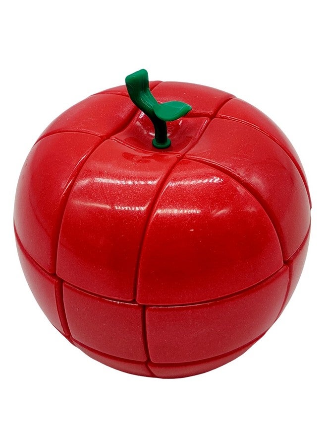 كيديتوس مكعب كيديتو واي جيه على شكل فاكهة التفاح، 3×3، لغز مكعب سحري سريع على شكل فاكهة واقعية، أحمر - Image 4