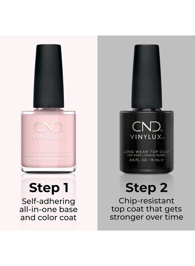 CND Vinylux Longwear Nail Polish Gellike Shine & Chip Resistant Color Negligee 0.5 Fl Oz - Image 5