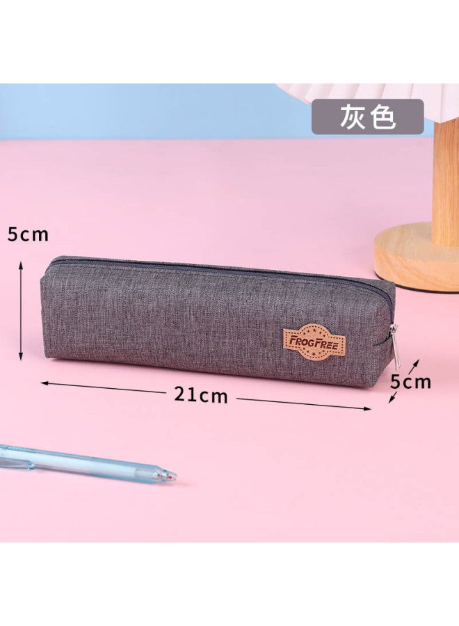 New Pencil Bag Casual Cute Pen Box Oxford Cloth Pencil Box Student Stationery Box Men's And Women's Stationery Bag Customized