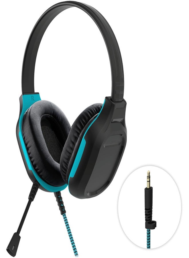 Gumdrop Cases Gumdrop DropTech On-Ear Wired Headphones with Microphone | 3.5 mm Jack Long Tangle Free Chew-Proof Cord Rugged Drop Tested and Comfortable for Kids, Students, Classroom and School Use - Black - Image 1