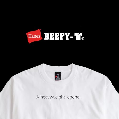 Hanes Unisex T-Shirt, Beefy Crewneck Cotton T-Shirt, Unisex Crewneck Cotton Tee, Unisex Classic Crewneck Cotton Tee - Image 5