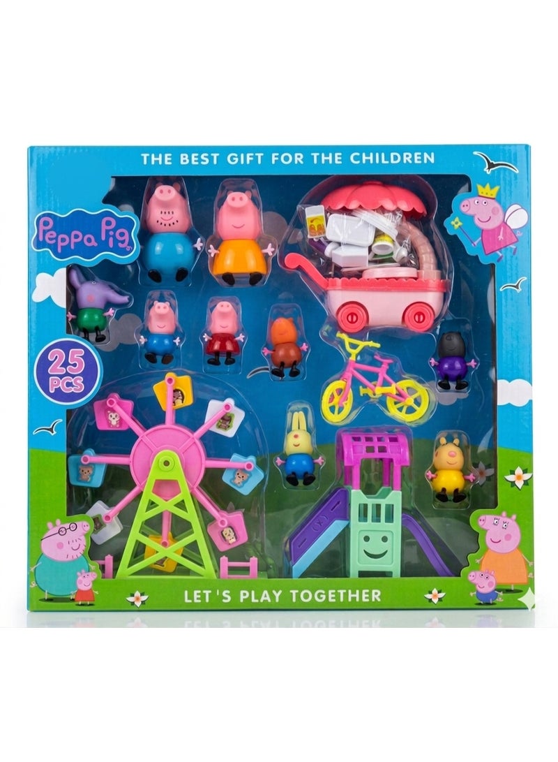 Peppa Pig Store 25 PCS Peppa Pig Family Carnival (3+) - Image 1