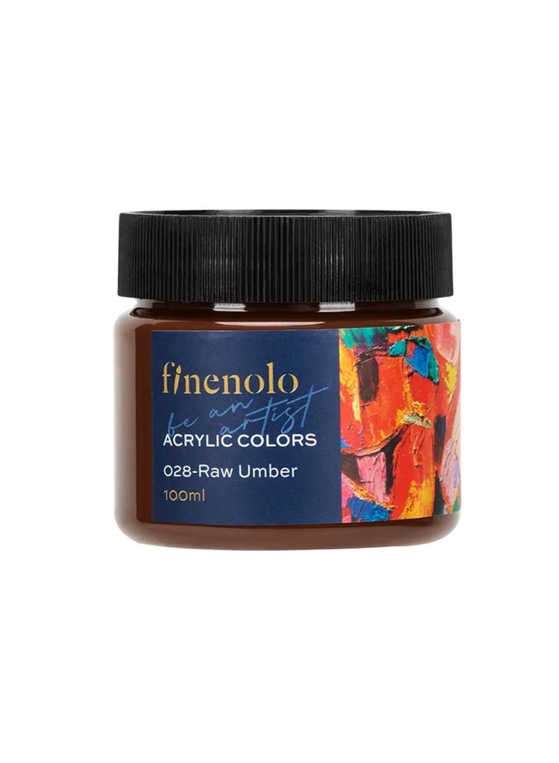 Deli لون أكريليك فينولو 100 مل بلون أومبر خام - Image 1