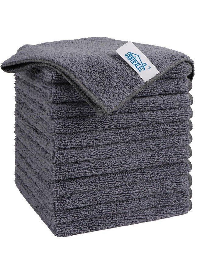 Showstopper HOMEXCEL Microfiber Cleaning Cloth, 12 Pack Premium Microfiber Towels for Cars, Lint Free, Scratch-Free, Highly Absorbent, Reusable Cleaning Rags for Car, 11.5"X11.5" Grey - Image 1