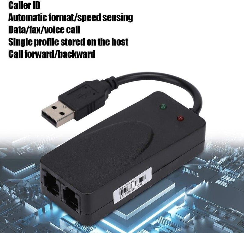 كلاراكو مودم اتصال هاتفي عادي، مودم فاكس، منفذ USB 2.0 مزدوج، سرعة 56 كيلوبت/ثانية، برنامج تشغيل مودم خارجي لأنظمة ويندوز 98، 2000، ME، XP، فيستا، CE 5.0، 10، 8.1، 8، 7، يدعم الاتصال بالإنترنت، إرسال واستقبال الفاكسات تلقائيًا. - Image 4