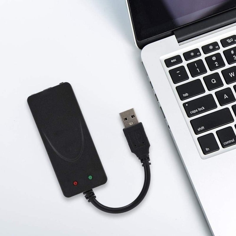 كلاراكو مودم اتصال هاتفي عادي، مودم فاكس، منفذ USB 2.0 مزدوج، سرعة 56 كيلوبت/ثانية، برنامج تشغيل مودم خارجي لأنظمة ويندوز 98، 2000، ME، XP، فيستا، CE 5.0، 10، 8.1، 8، 7، يدعم الاتصال بالإنترنت، إرسال واستقبال الفاكسات تلقائيًا. - Image 1