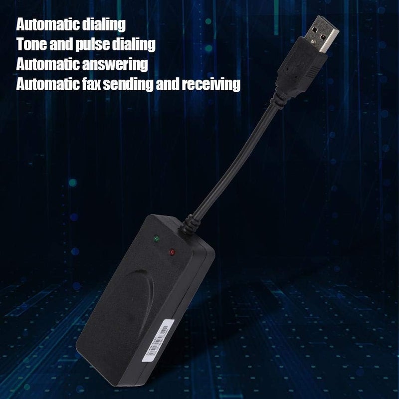 كلاراكو مودم اتصال هاتفي عادي، مودم فاكس، منفذ USB 2.0 مزدوج، سرعة 56 كيلوبت/ثانية، برنامج تشغيل مودم خارجي لأنظمة ويندوز 98، 2000، ME، XP، فيستا، CE 5.0، 10، 8.1، 8، 7، يدعم الاتصال بالإنترنت، إرسال واستقبال الفاكسات تلقائيًا. - Image 5