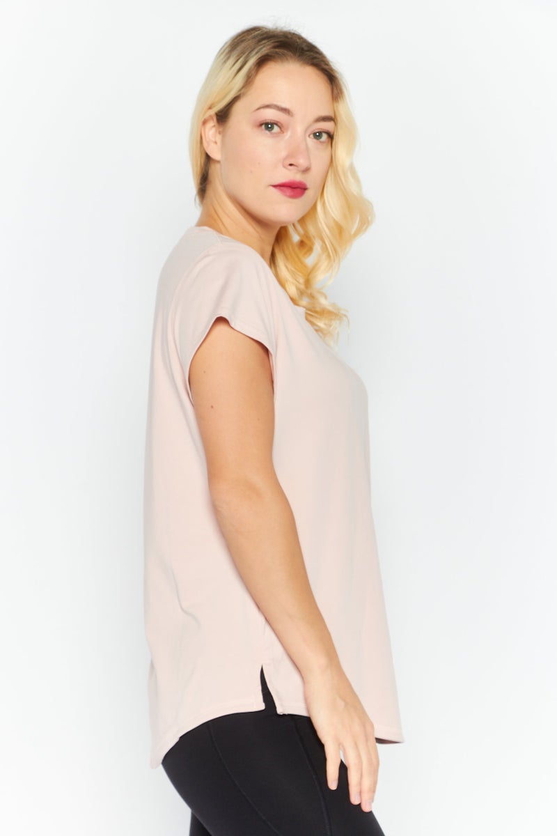 PUMA Women Sportswear Fit Short Sleeve Training Top, Pink - Image 3