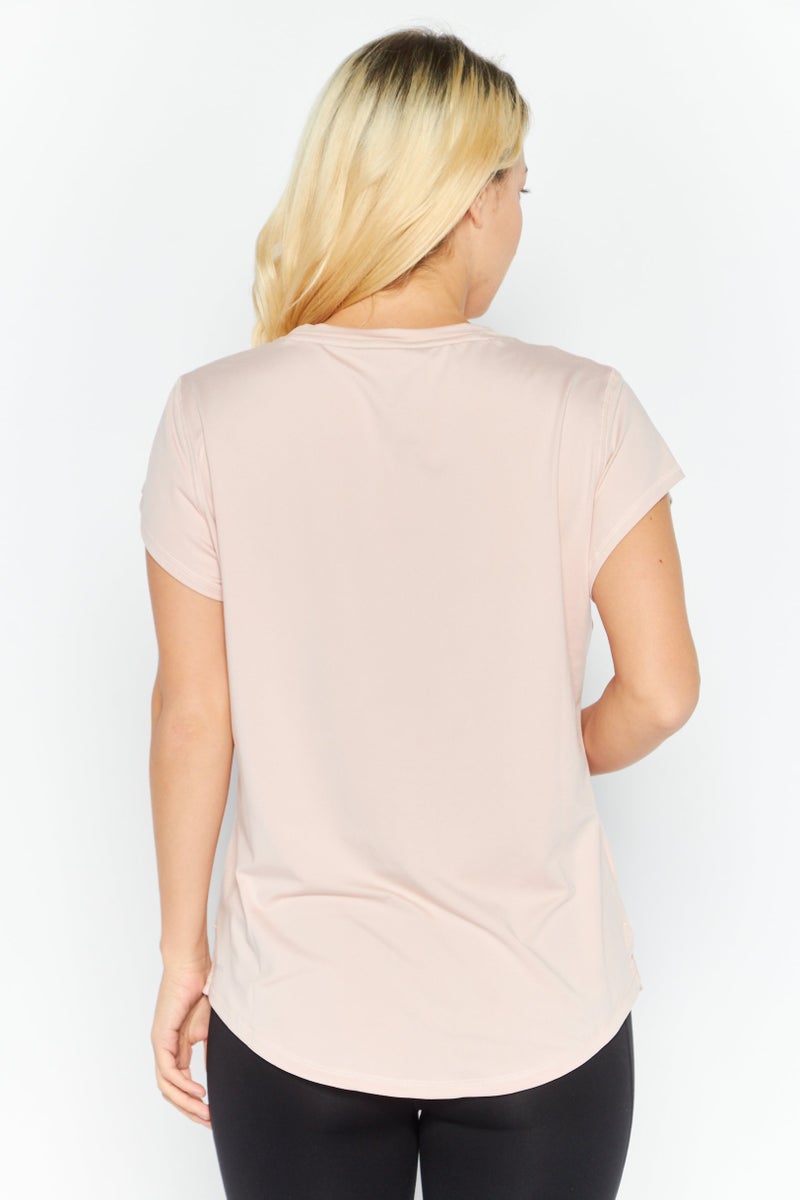 PUMA Women Sportswear Fit Short Sleeve Training Top, Pink - Image 3