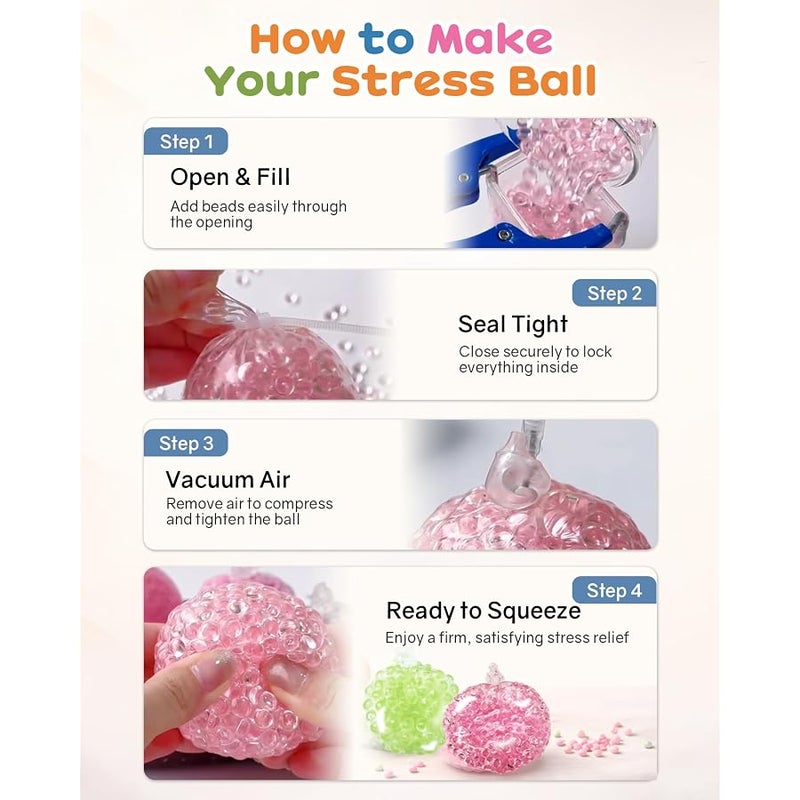 جيو مجموعة صنع كرة التوتر بمنسوجات TPR DIY - Image 5