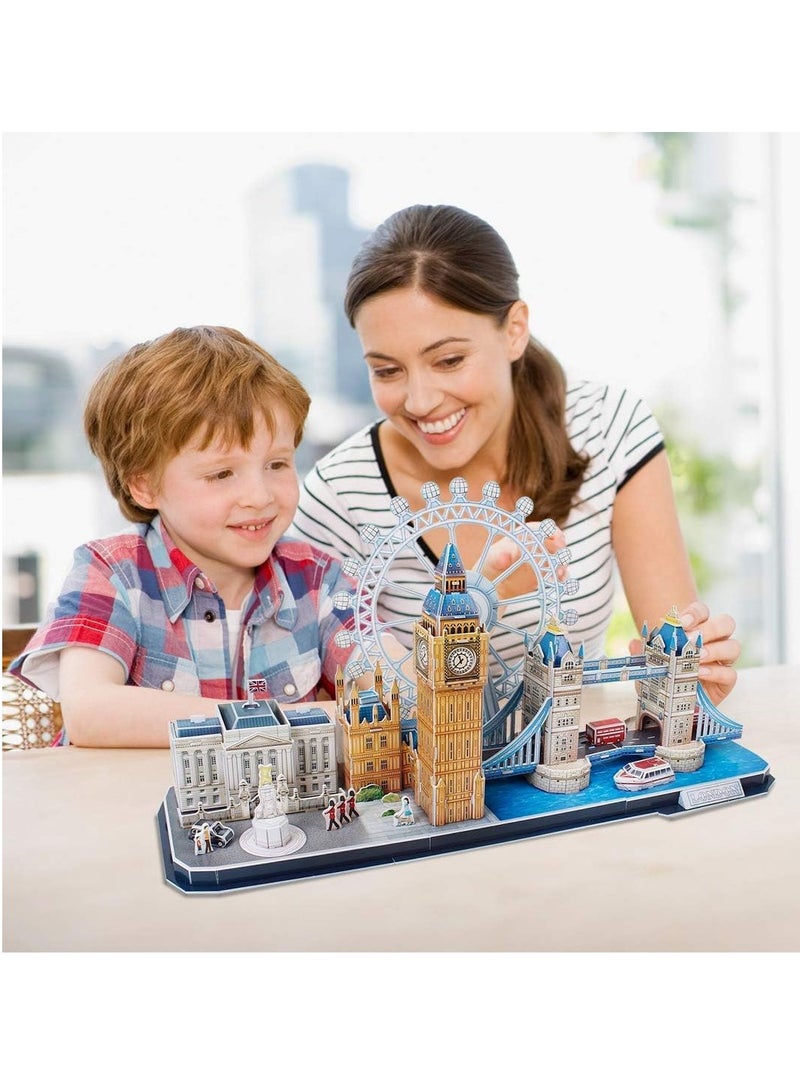 SYOSI 3D Puzzles for Kids Ages 8 10 London City STEM Projects Arts Crafts 3D Architecture Crafts for Girls Ages 8 12 3D Puzzle Birthday Gifts for 8 Year Old Girls - Image 3