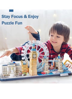 SYOSI 3D Puzzles for Kids Ages 8 10 London City STEM Projects Arts Crafts 3D Architecture Crafts for Girls Ages 8 12 3D Puzzle Birthday Gifts for 8 Year Old Girls  - Image 2
