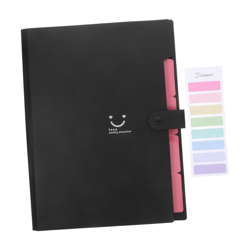 A4 Plastic File Folder 5 Pocket Organizer for School Office Home Documents - Image 2