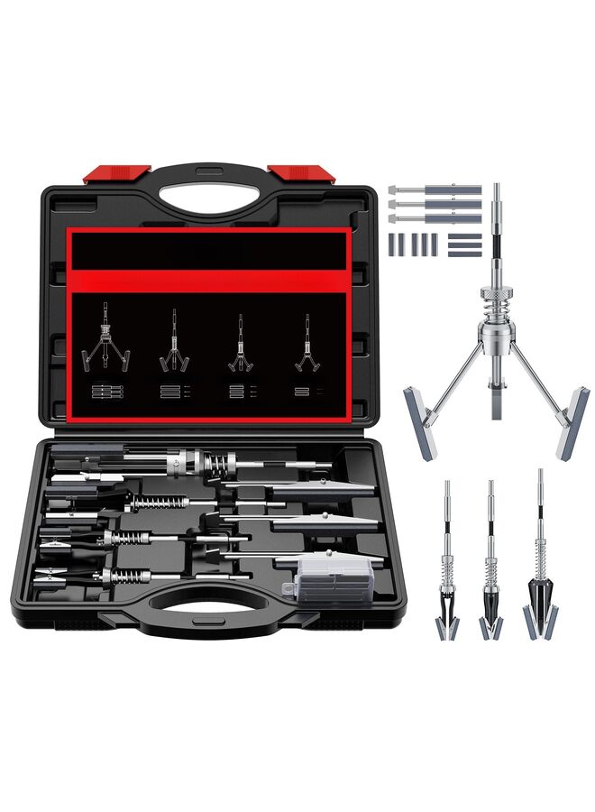Generic Cylinder Hone Tool Set with Tool Box, Adjustable Engine Cylinder Honing Tool for Sizes 3/4" to 7" Cylinders, 1-1/8", 3" and 4" Diameters with Extra Replacement Honing Stones  - Image 1